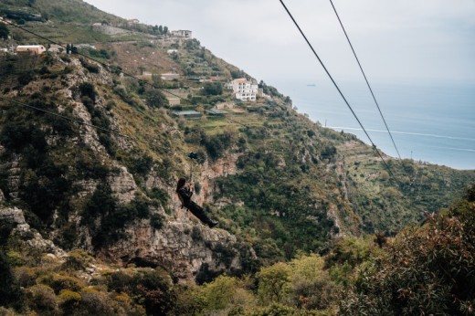 Volo singolo in zipline In Costiera Amalfitana