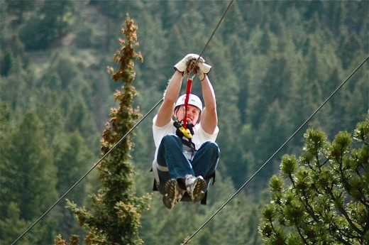 Volo in parallelo per tre persone in zipline a Salerno