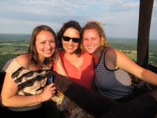 Hot air balloon ride above Budapest