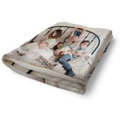 Coperta in pile con foto personalizzata