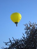 Hot air balloon ride above Budapest