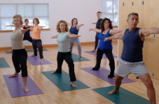 Yoga class in Budapest