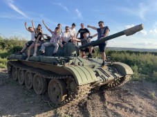 Tank driving in Hungary