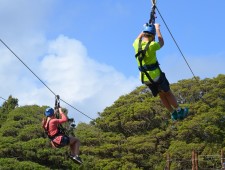 Volo in parallelo per quattro persone in zipline a Salerno