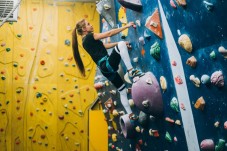 Indoor wall climbing in Budapest 